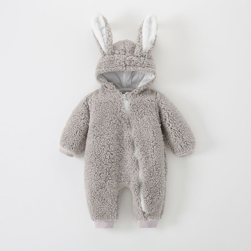 Fashion Baby Warm Bunny Ears Suit