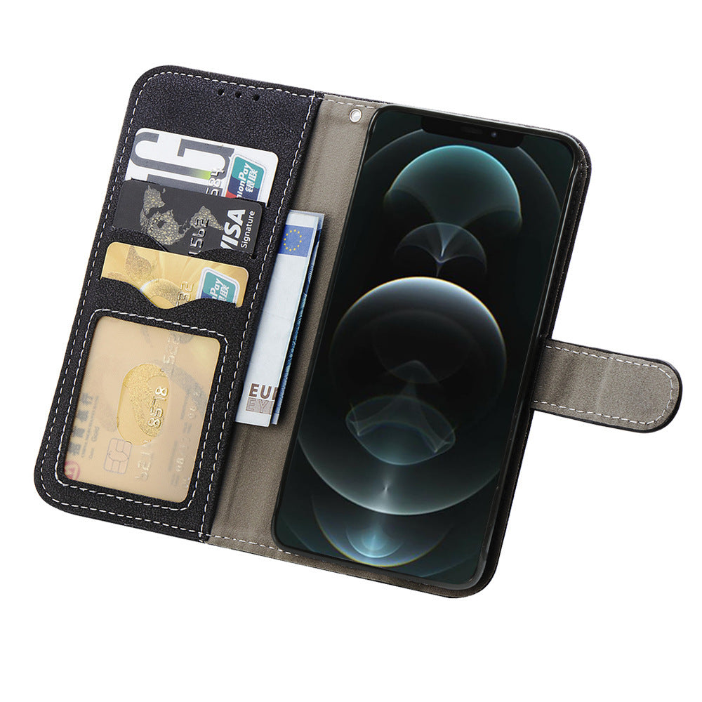 Telefon koruyucu kasa flip kartı tutucu cüzdan kılıfı