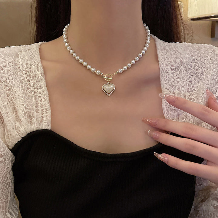 Collar de perlas colorido de diseño de interés especial para mujeres