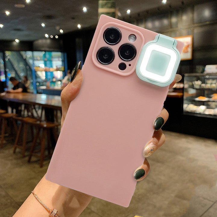 Selfie doldurma ışığı için uygun yüzük yanıp sönen cep telefonu kasası