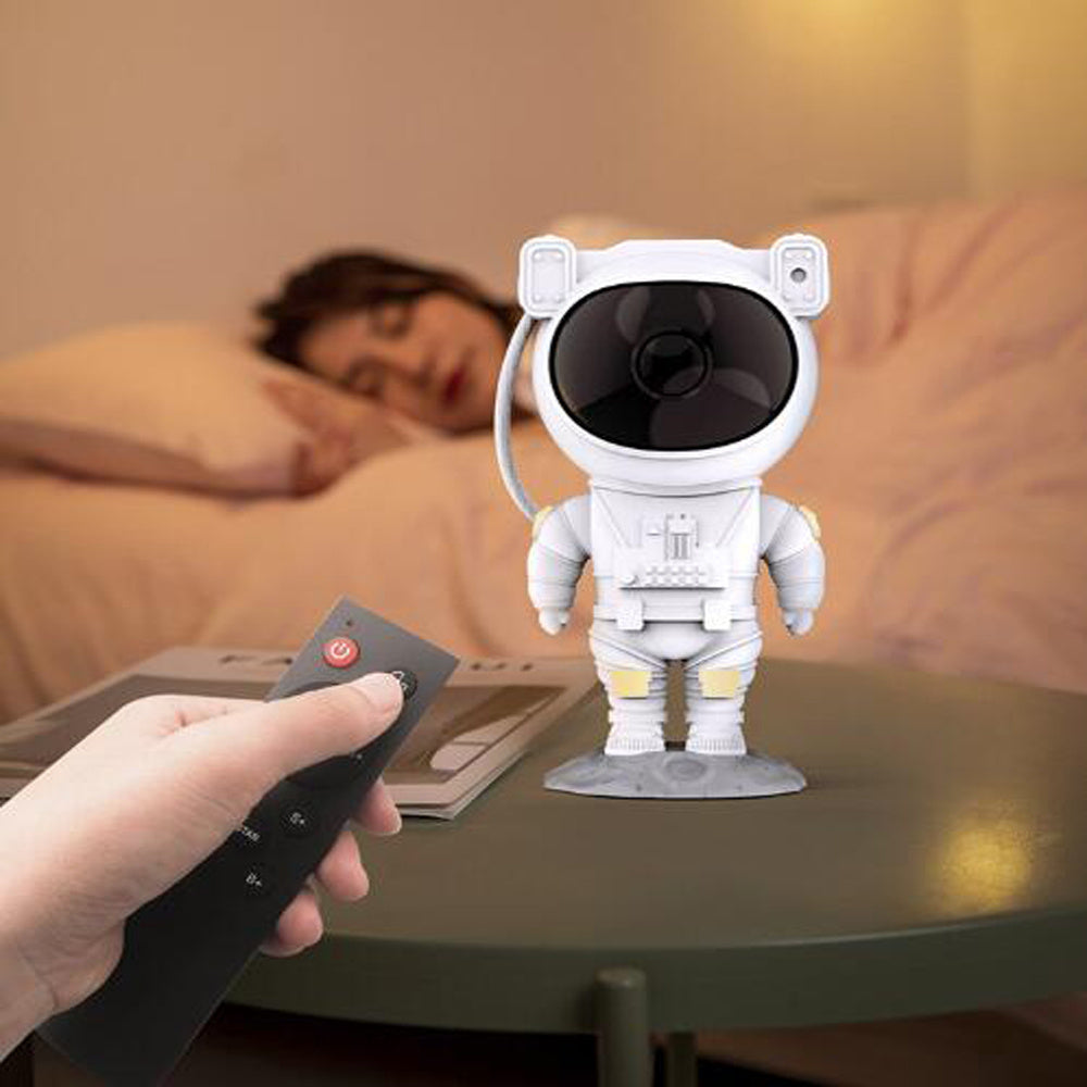 رائد الفضاء الإبداعي غالاكسي مليء بالنجوم السماء العارض ضوء الليل USB جو طاولة غرفة النوم مصباح