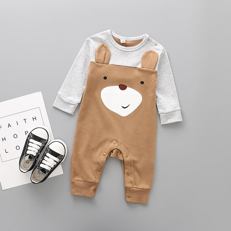 Vår og høst nyfødt baby jumpsuit