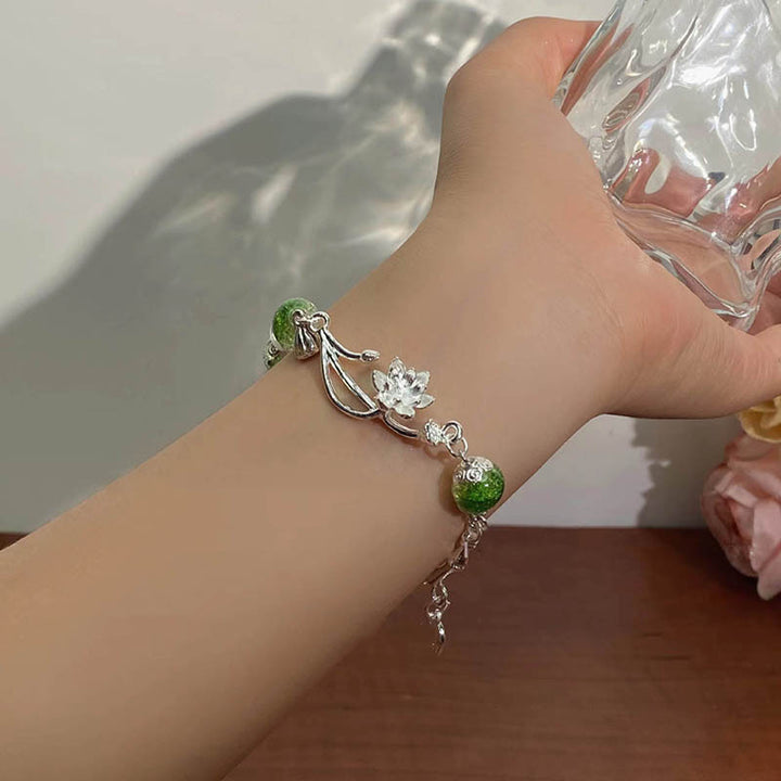 Kall lotus pärlstav armband för kvinnor ny kinesisk stil