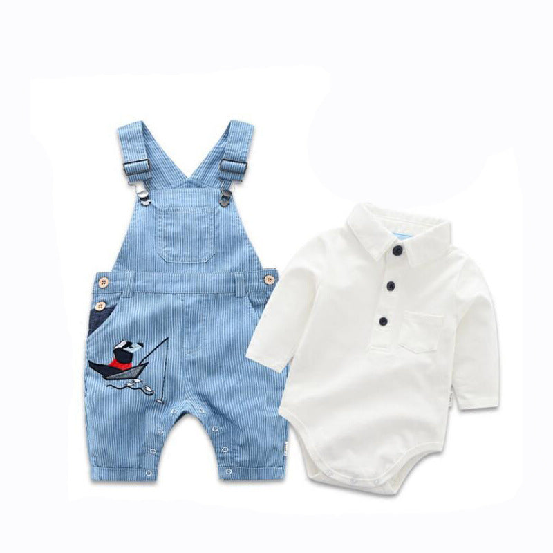 Spring And Autumn Children's Clothing New Baby Overalls Suit