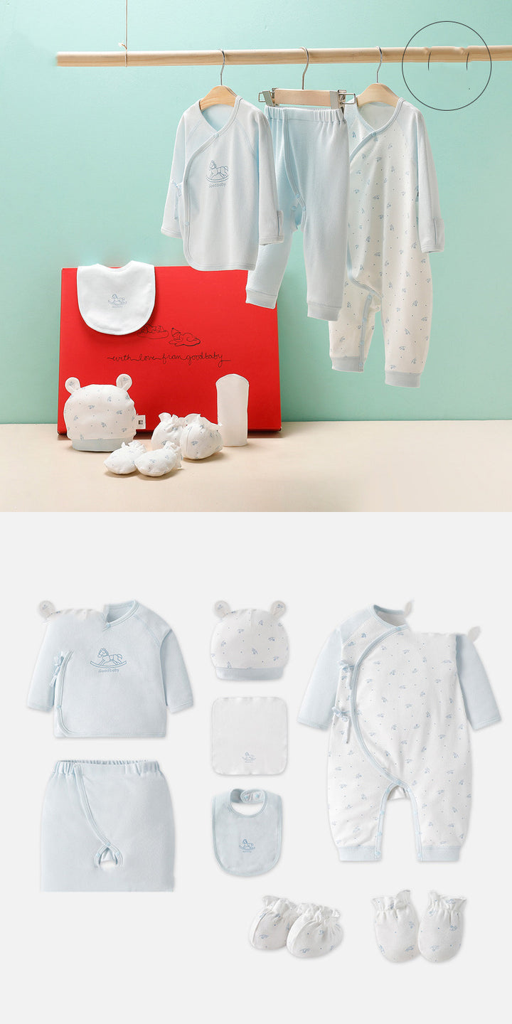 Vastasyntyneen vauvan vaatteiden lahjapakkaus