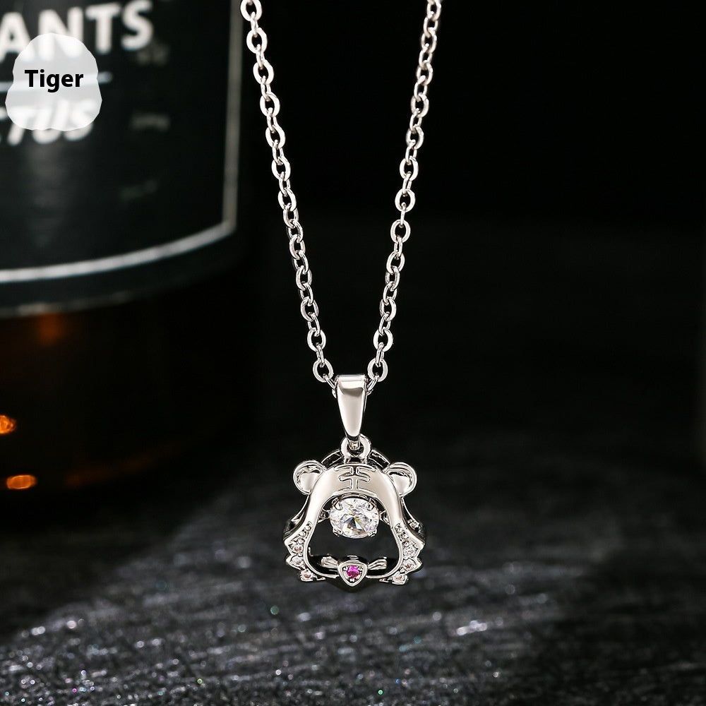 Ins Zodiac Smart Necklace Micro-inlaid