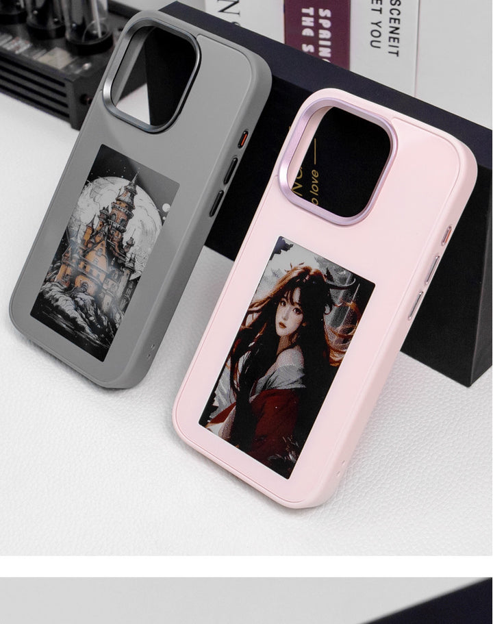 Ink Screen Border Projection Phone Case