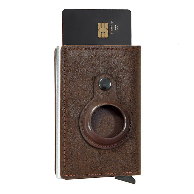 Multifunktionellt korthållare Airtag Men's Short Card Holder Wallet Air Tag