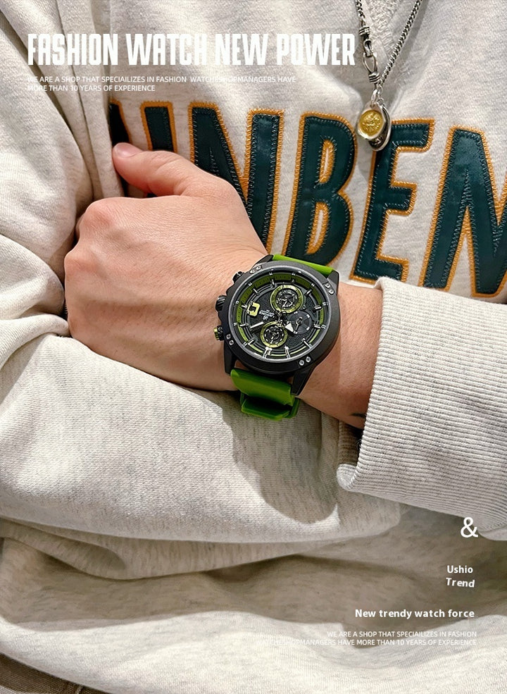 Reloj de la banda de silicona deportiva y de ocio