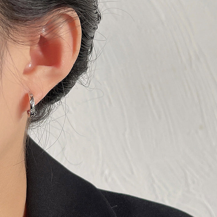Fashion Micro Inlaid Zircon Ear Clip Women's