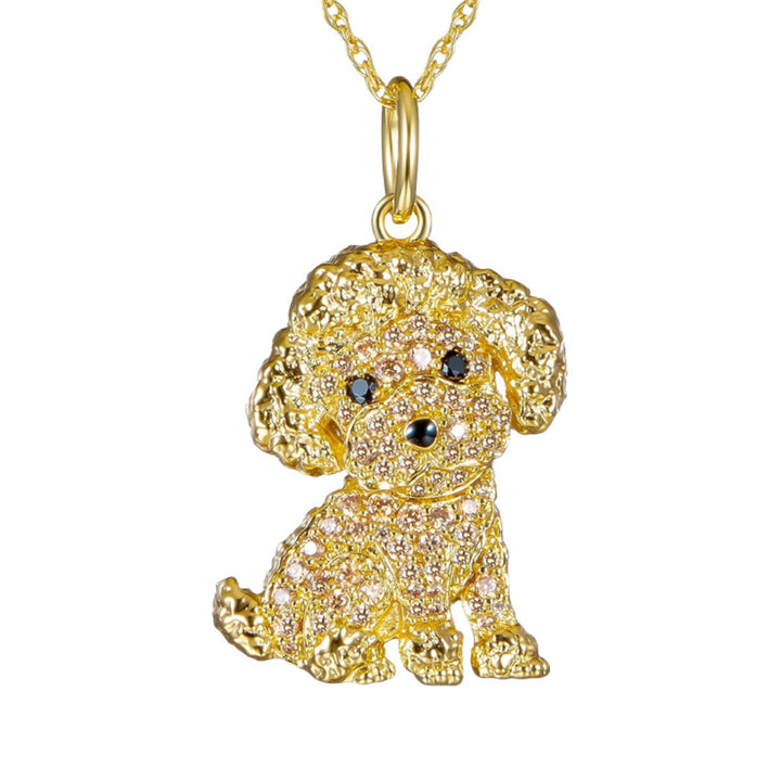Pet Poodle Necklace Pendant Fashion