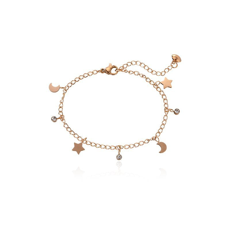 Diseño simple para mujeres de Star Moon Bracelet Women