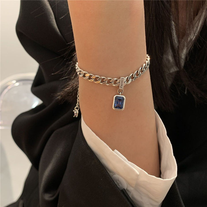 Persian Gulf Navy Blue Zircon Unique Lucky Bracelet