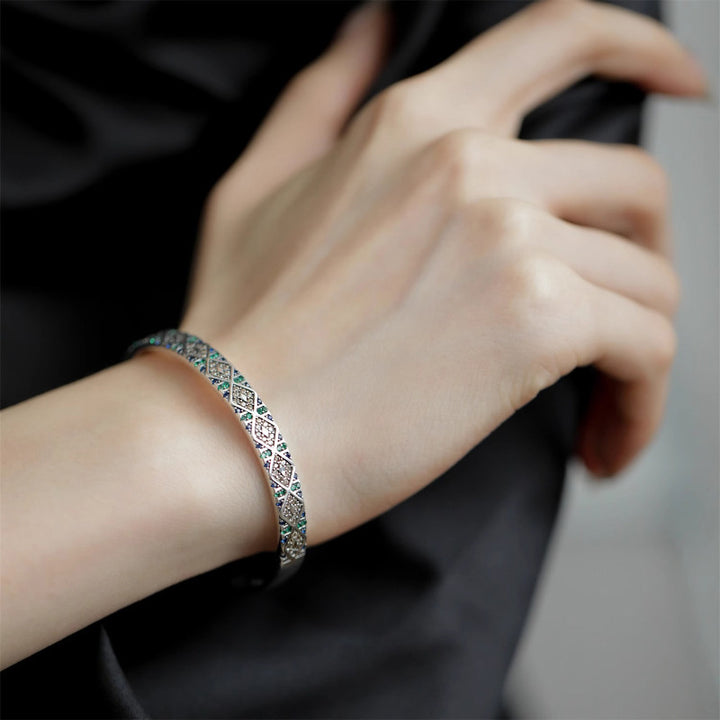Kleurrijke elegante armband voor dames retro mode