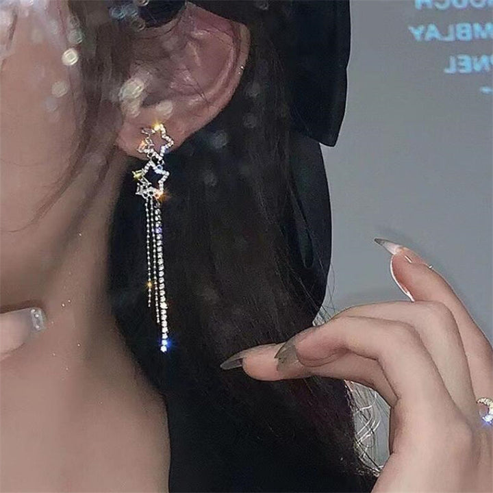 XINGX Water Drop Tassel Earrings Earrings Simple