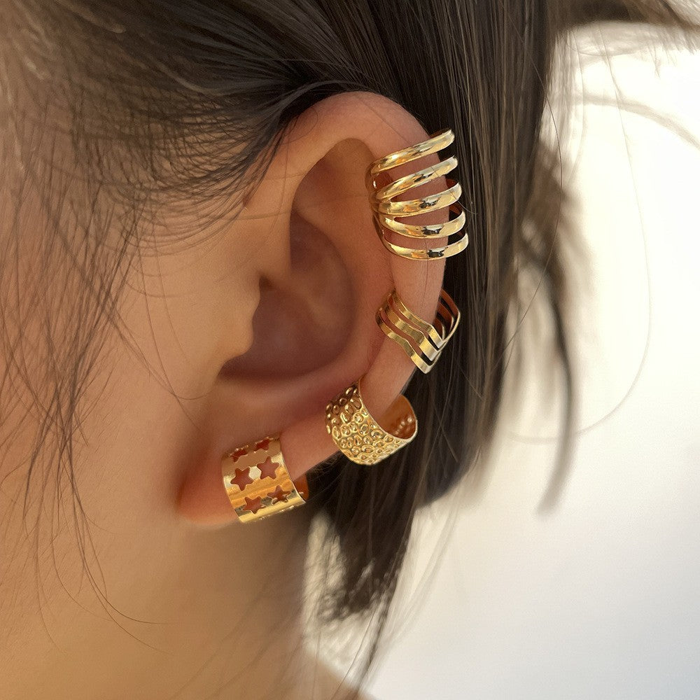 Diamant C-Type Ear Clip Fashion Treece Set
