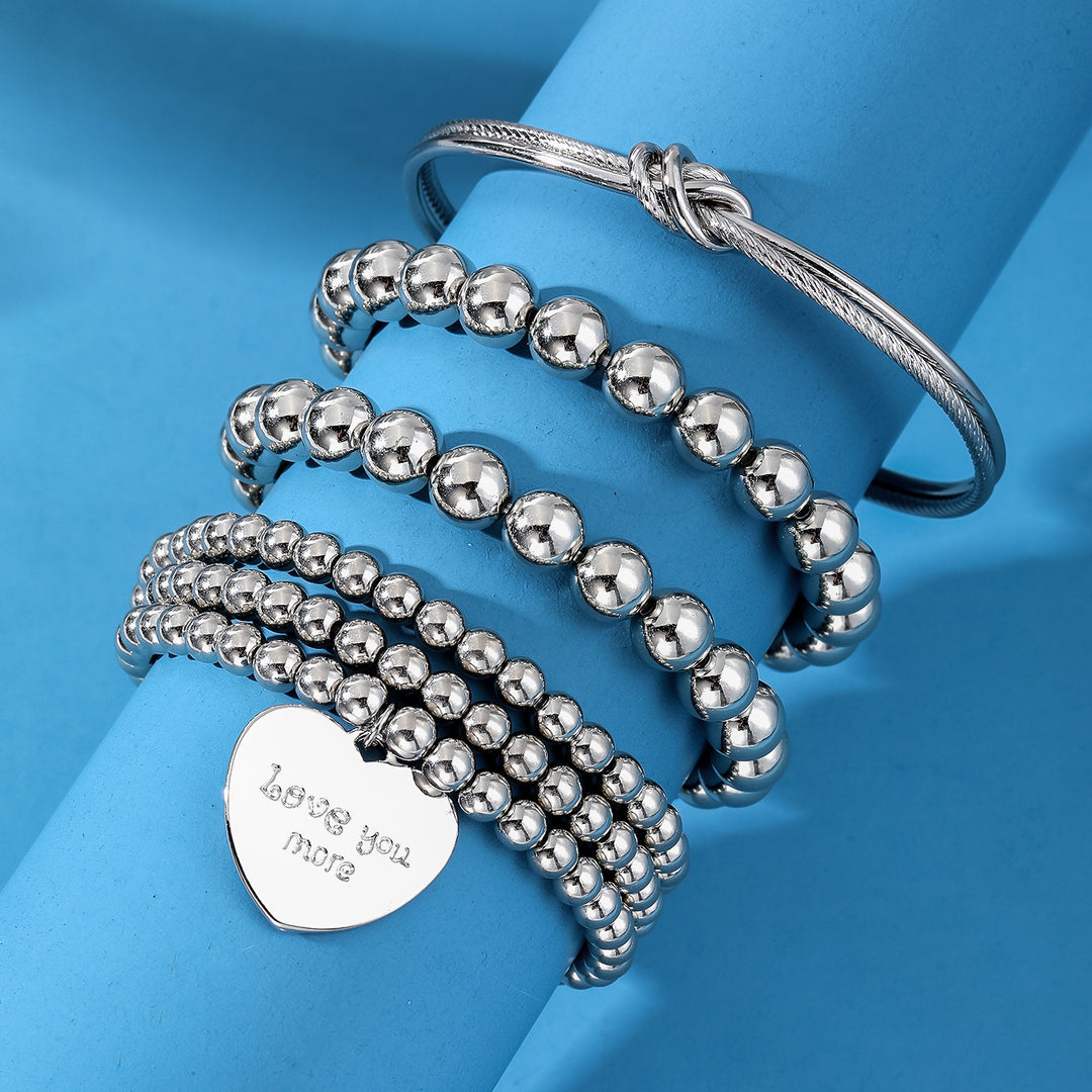 Ball Bracelet 3-piece Set Exaggerated Multi-layer