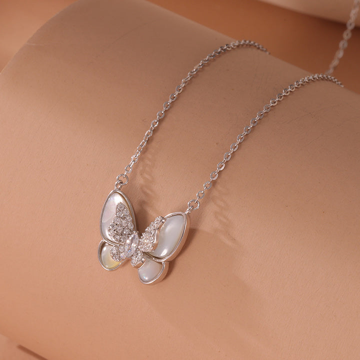 S925 Collar de cereza de plata esterlina para mujeres LUJO LUXURO