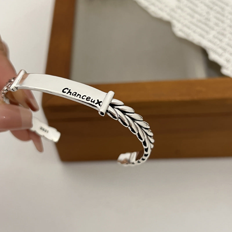Eenvoudige letter armband vrouwelijke tarwe creatief
