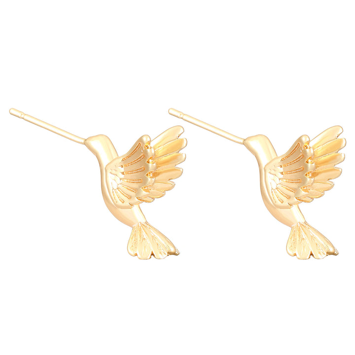 Creative Design Bird Stud Earrings Female Literary Retro