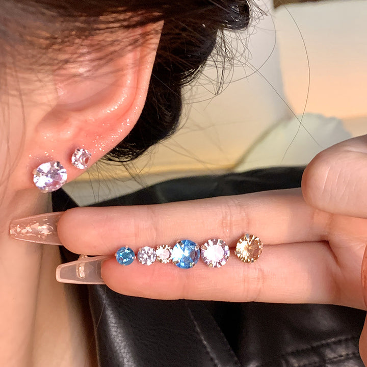 Super Zircon Thread Ear Bone Stud