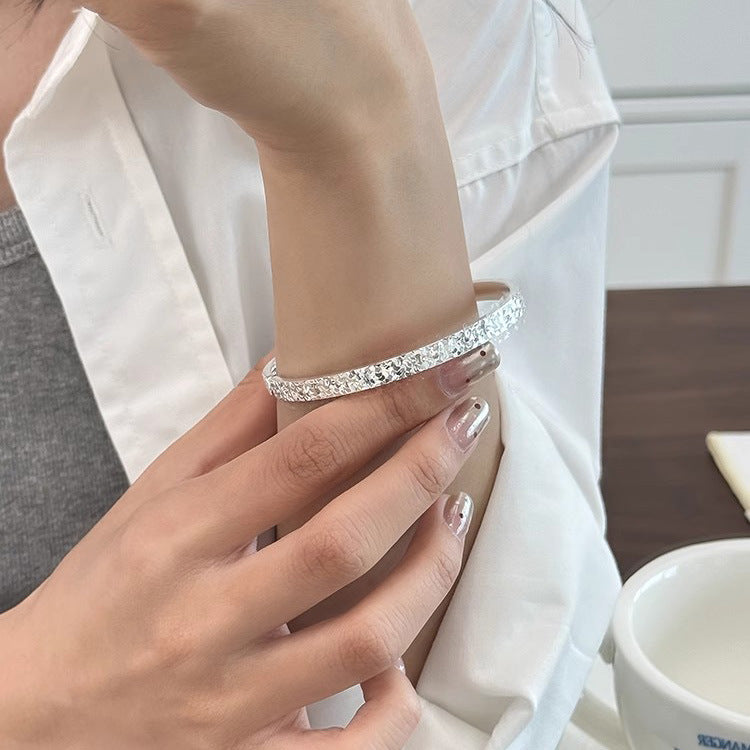 Zilveren armband voor dames eenvoudige sterrenhemel