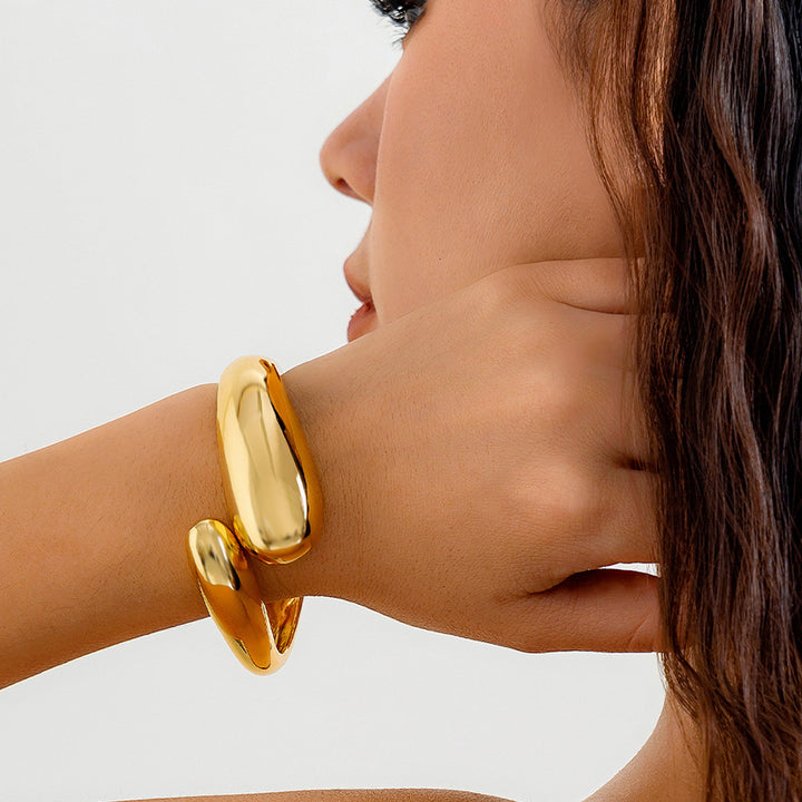 Ontwerp textuur glanzende waterdruppel armband mode
