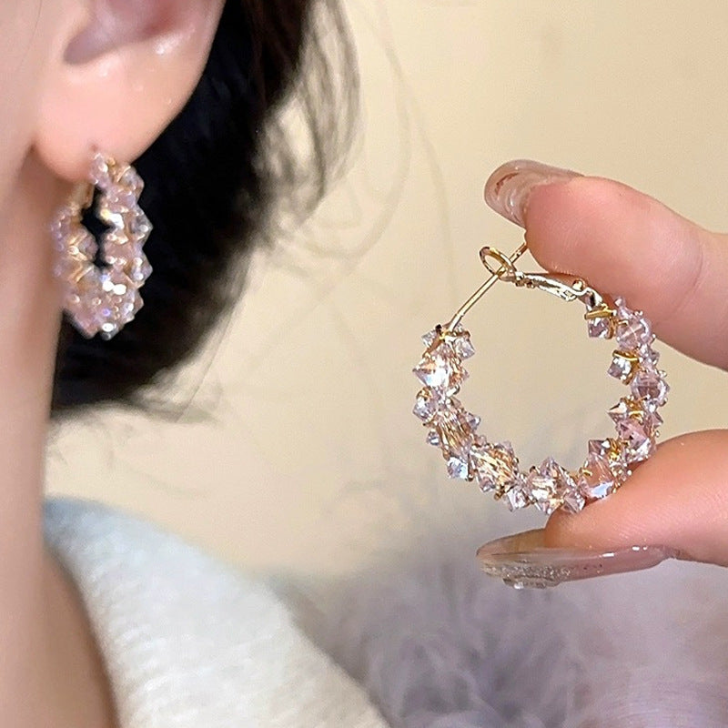 Женская мода полная алмазная серьги специально предыдует дизайн