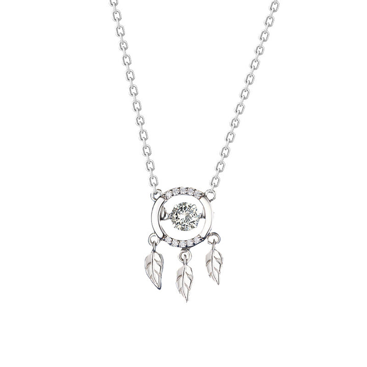 S925 Серебряный серебряный серебряный ожерелье для сновидений Женская мода женская мода