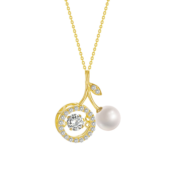 S925 Sterling Silver Cherry Halskette für Frauen leichte Luxus -Minderheit Design Sinn
