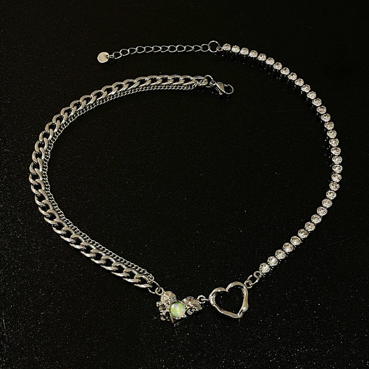 Special-interest Design Moonstone Love Necklace For Women Light Luxury