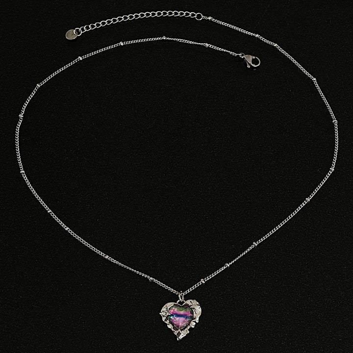 Süße coole Persönlichkeit bunte Kristalle lieben Halskette für Frauen Licht Luxus
