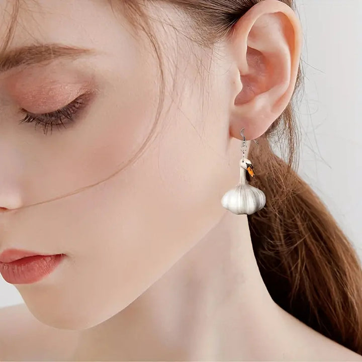 Women's Fashion Creative Garlic Duck Earrings