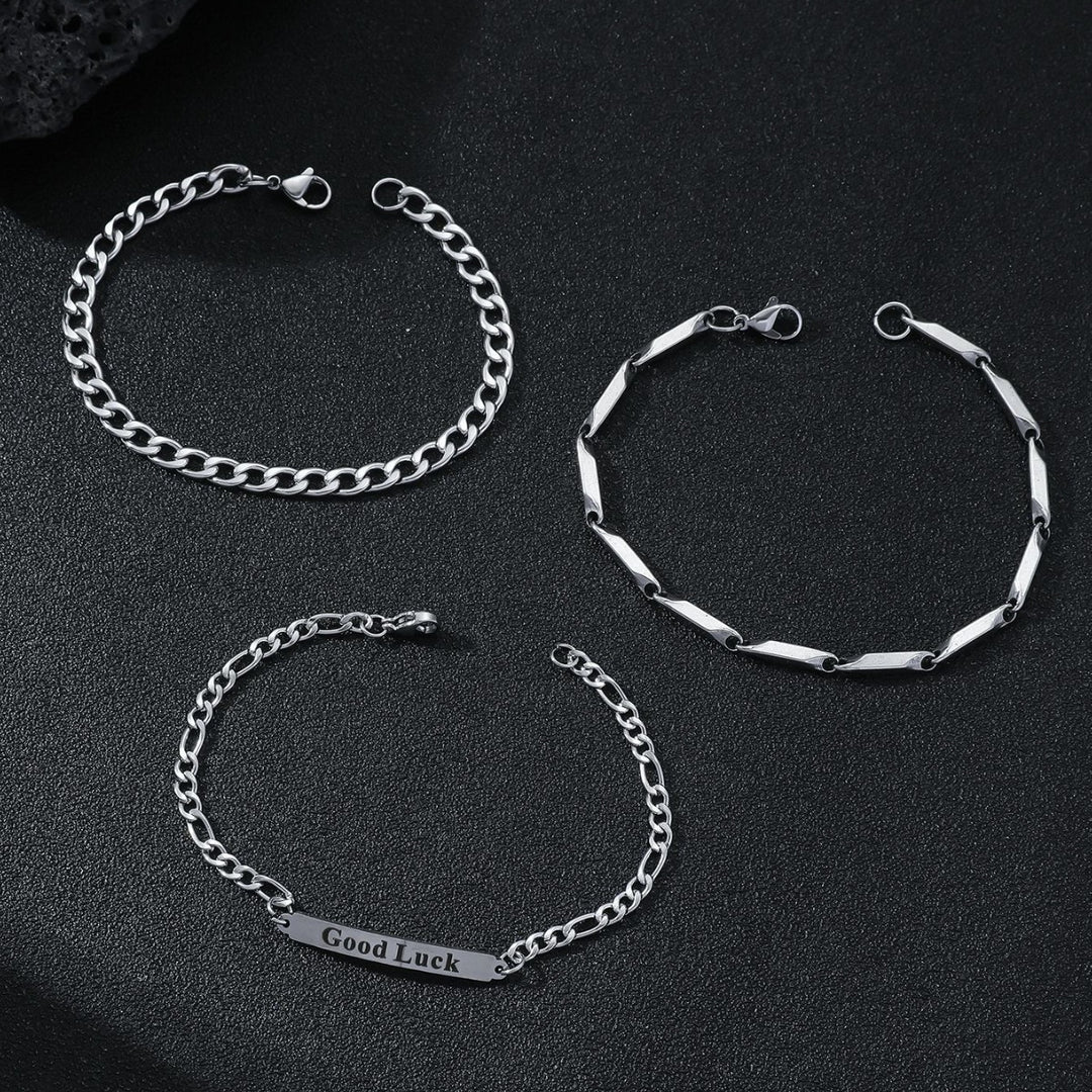 Bracelet trois pièces en acier inoxydable pour les femmes