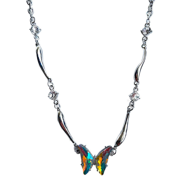 Collier irrégulier coloré en diamant