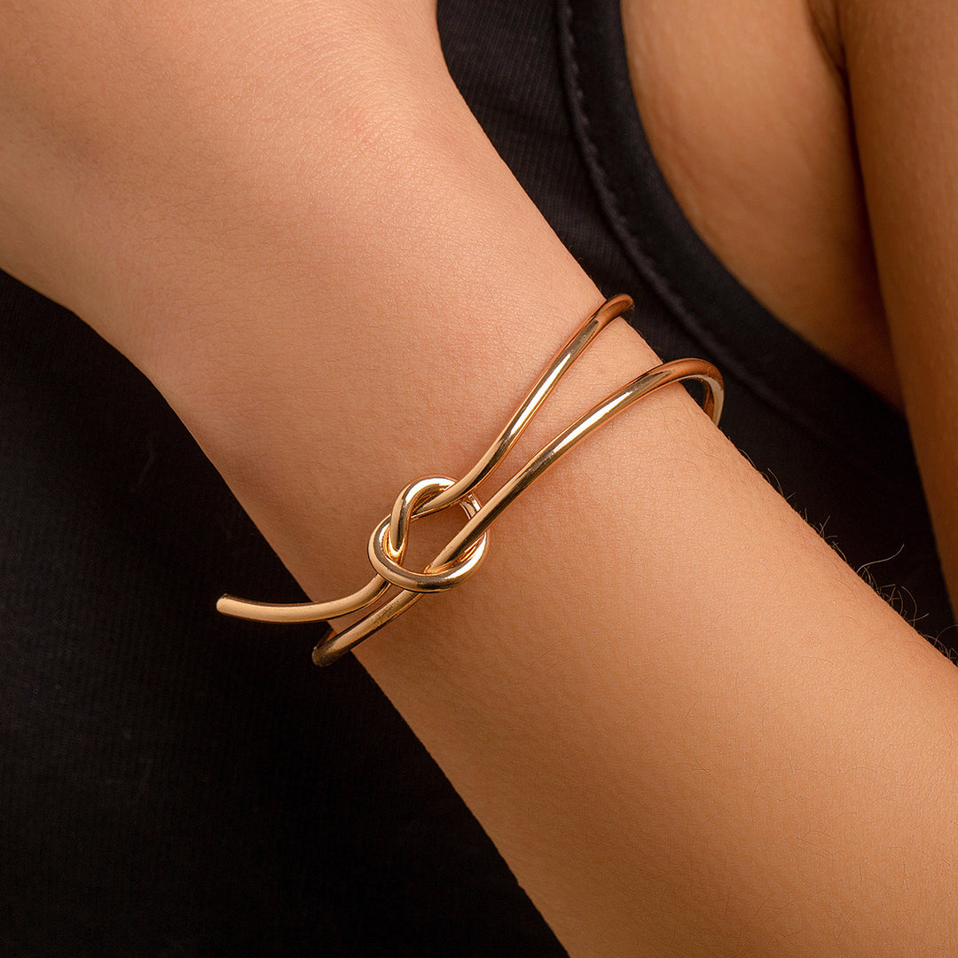 Design Bracelet à nœud creux à double couche