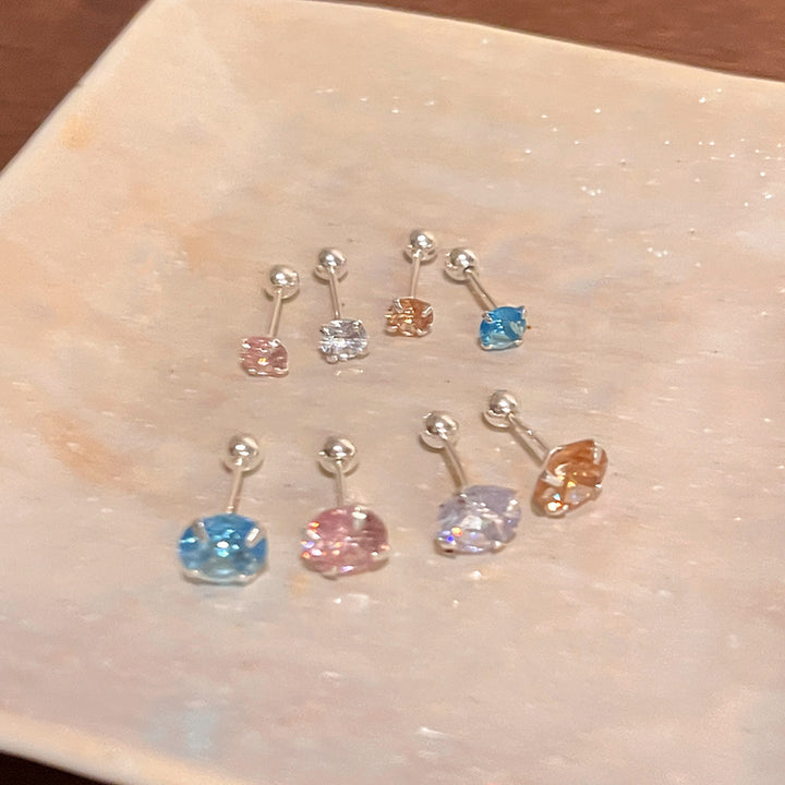 Super Zircon Thread Ear Bone Stud