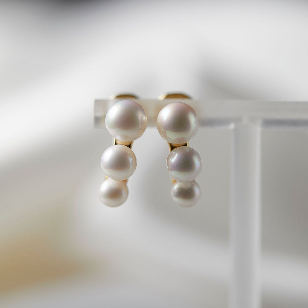 Women's Pearl Earrings Mosquito Coil Vintage