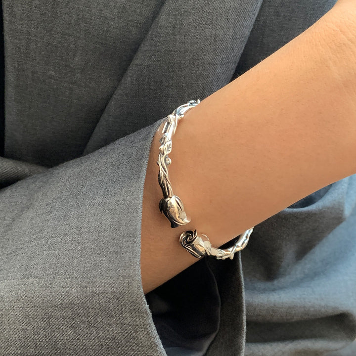 Silver Personalized Bracelet Women's Retro Fashion
