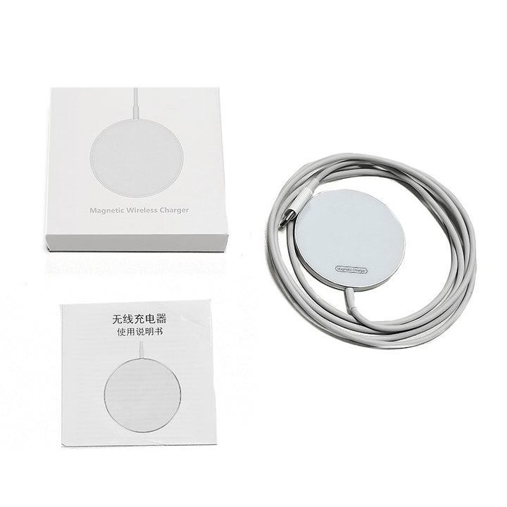 Transparent Magnetic Wireless Charger Phone Electrical Desktop Round Fast