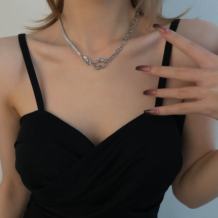 Süße coole heiße Mädchen Halskette weibliche Sommerlicht luxuriöser Minderheit Design Sinn Sinn