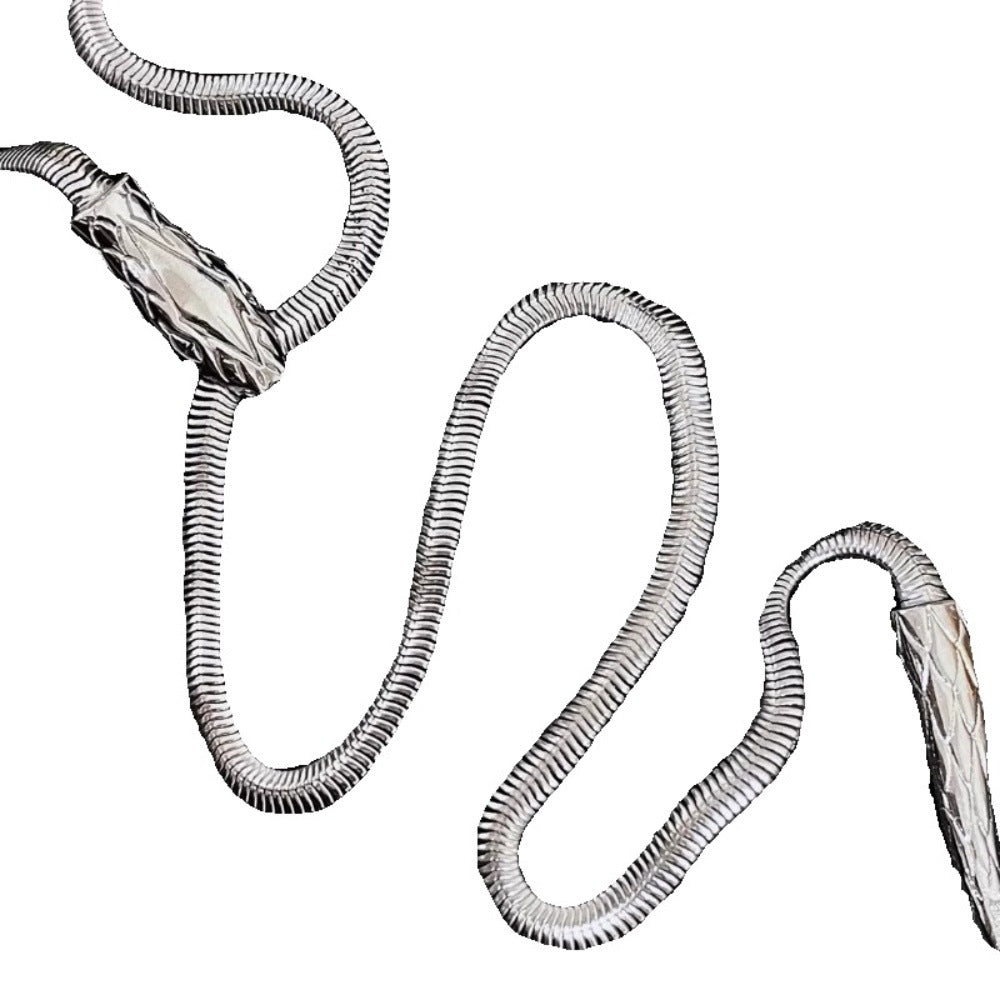 Colier de os de șarpe de șarpe de design special pentru femei pentru femei