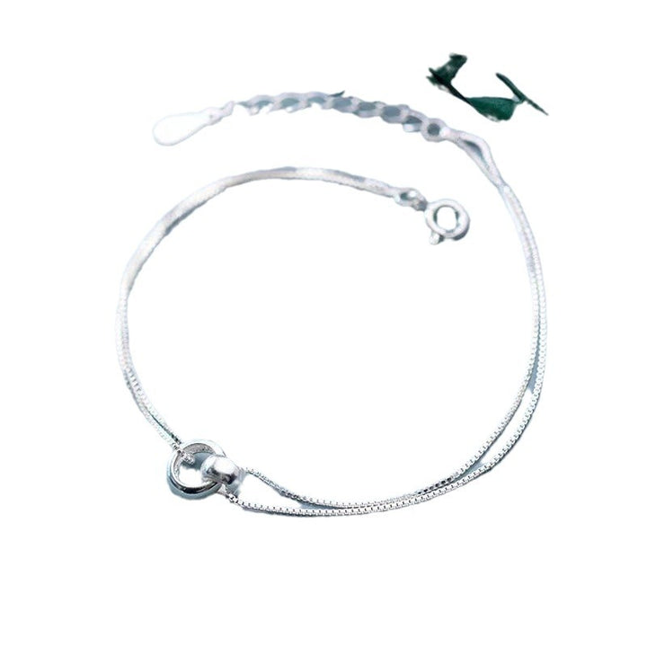 Doppel-Ring-Schnalle Doppelschichtarmband Weibliche Design