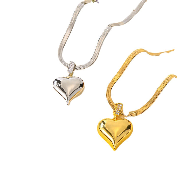 Love Stainless Steel Clavicle Chain Decoration