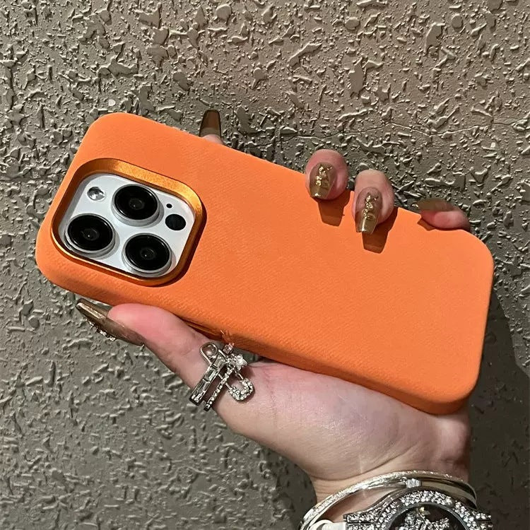 Flannel Magnetic Suction Leather Drop-resistant Phone Case