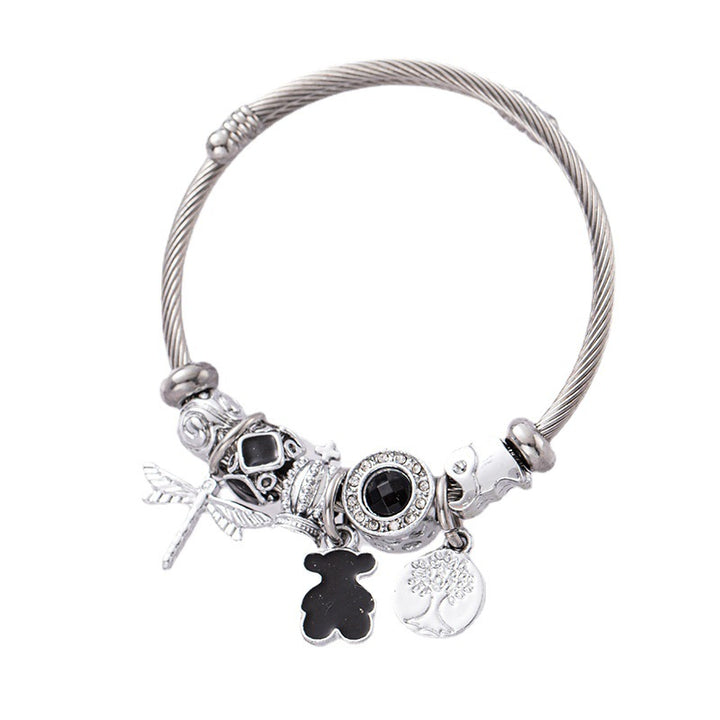 Bracelet en acier inoxydable ours en acier inoxydable d'ours en acier inoxydable