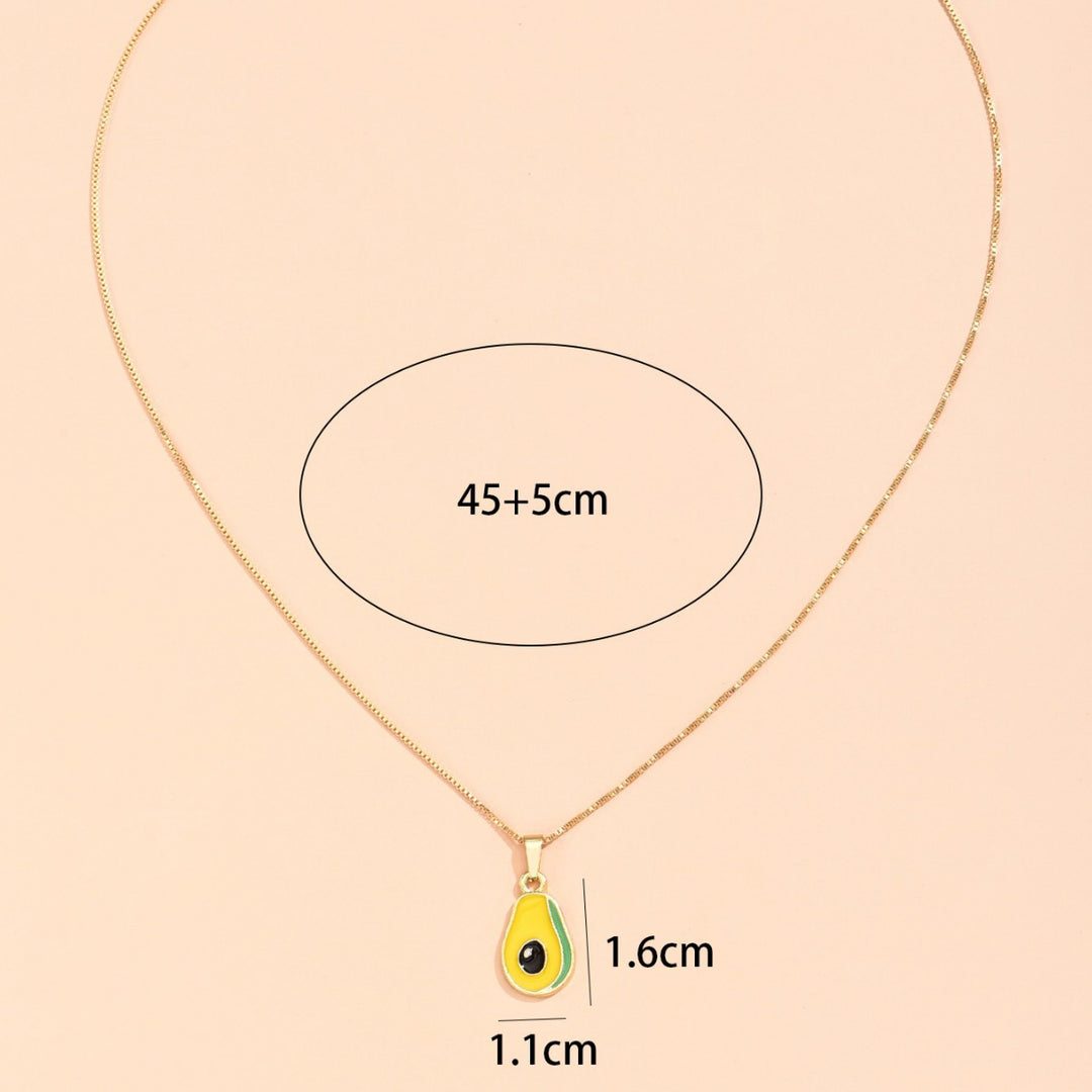 Simple Avocado Pendant Necklace For Women