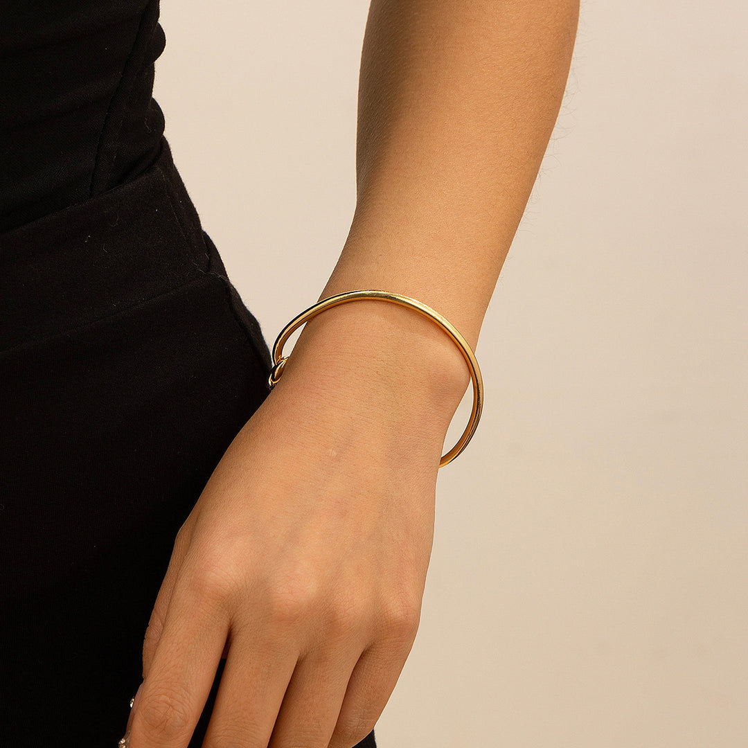 Design Doppelschicht Hollow Knot Open-End-Armband für Frauen Schmuck Hochzeit Pulsreiras Liebhaber Geschenk