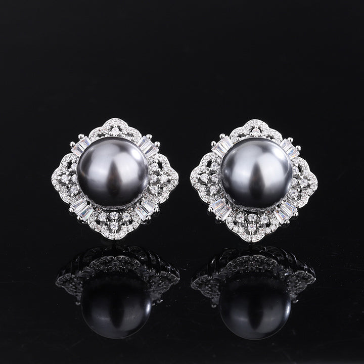 Bijoux cuivre semelle or plaquée fritillaire perle diamant luxueux style