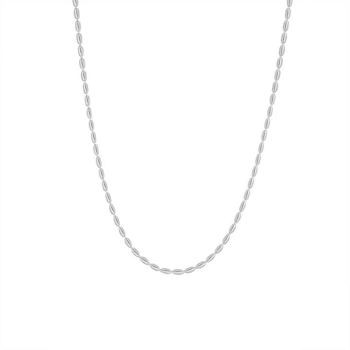 Einfache geometrische Ellipse -Kristall -unregelmäßige Halskette